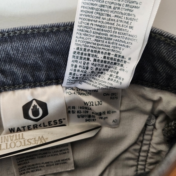 Levis Wmns Premium Black 501S Button Fly High Rise Skinny Jeans-Size 32x30 (NWT) - Picture 9 of 11